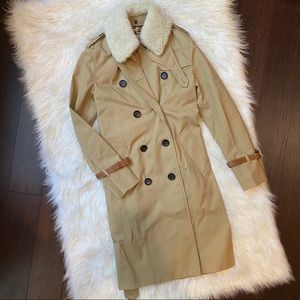 Coach Classic Animated Trench, Khaki/Pink Drums